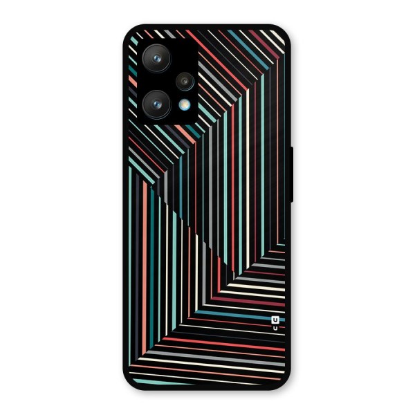 Angulars Stripes Metal Back Case for Realme 9 Pro Plus 5G