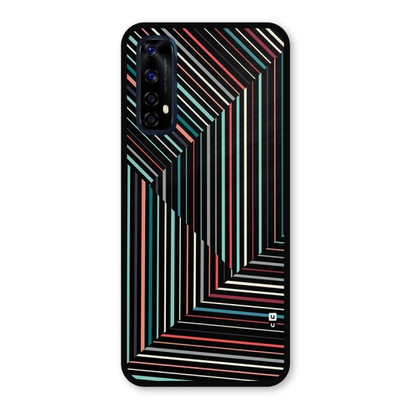 Angulars Stripes Metal Back Case for Realme Narzo 20 Pro