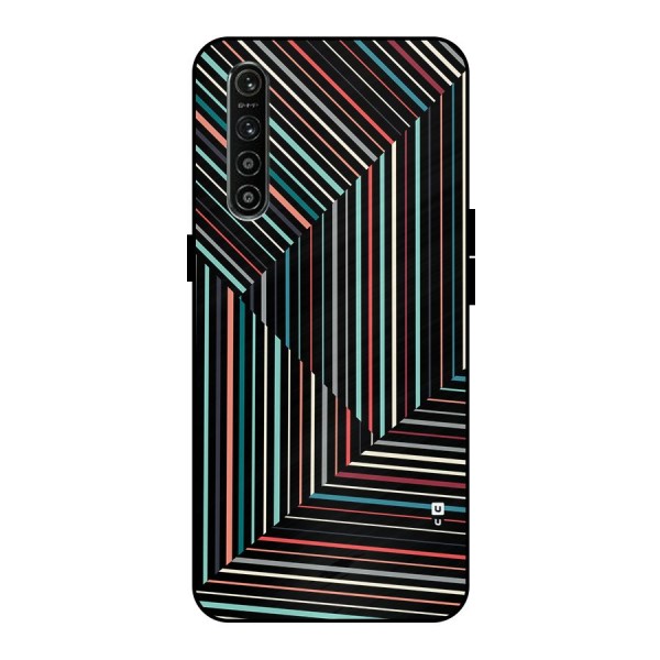 Angulars Stripes Metal Back Case for Realme XT
