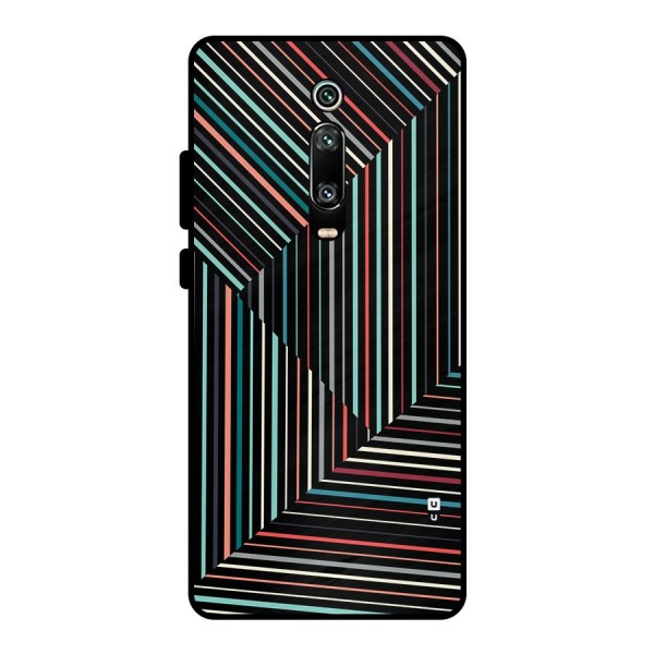 Angulars Stripes Metal Back Case for Redmi K20 Pro