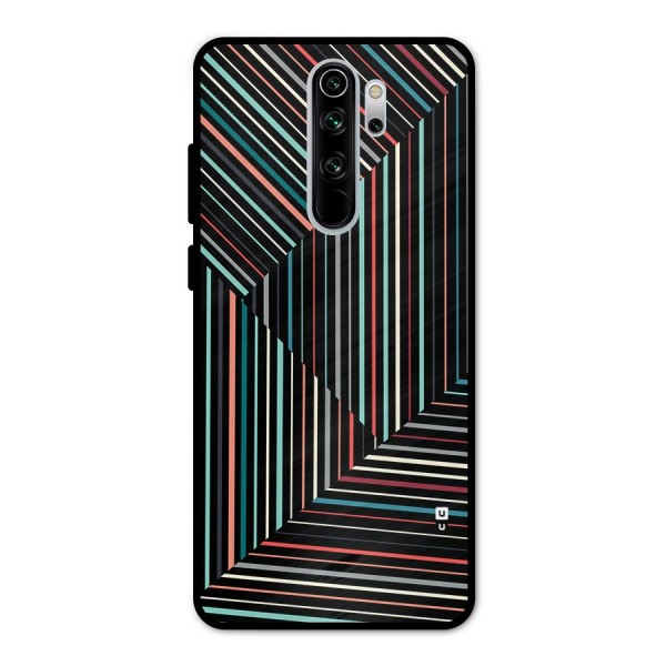 Angulars Stripes Metal Back Case for Redmi Note 8 Pro