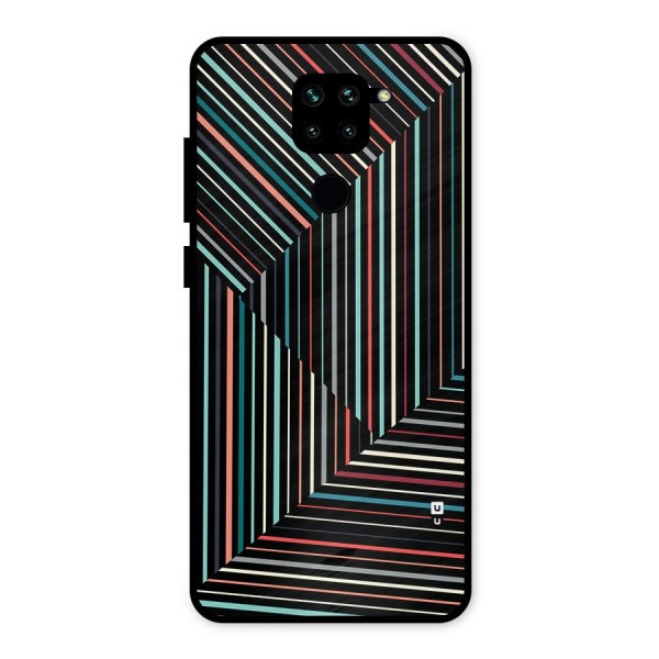 Angulars Stripes Metal Back Case for Redmi Note 9