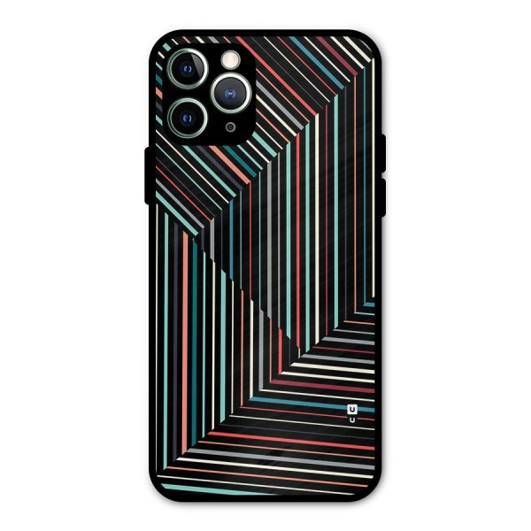 Angulars Stripes Metal Back Case for iPhone 11 Pro Max