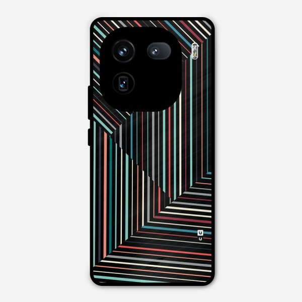 Angulars Stripes Metal Back Case for iQOO 12