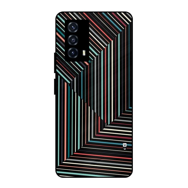 Angulars Stripes Metal Back Case for iQOO Z5