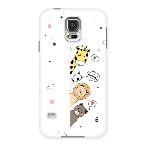 Animal Greetings Back Case for Galaxy S5