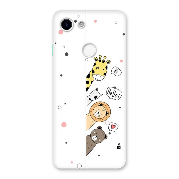 Animal Greetings Back Case for Google Pixel 3