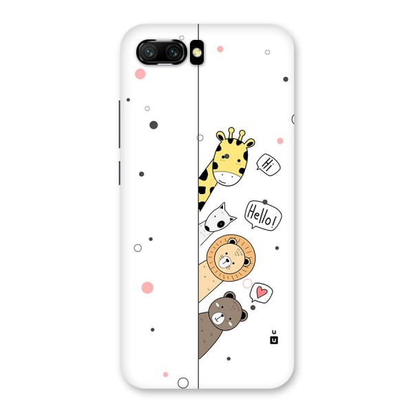 Animal Greetings Back Case for Honor 10