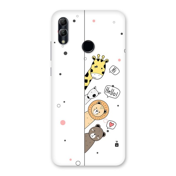 Animal Greetings Back Case for Honor 10 Lite