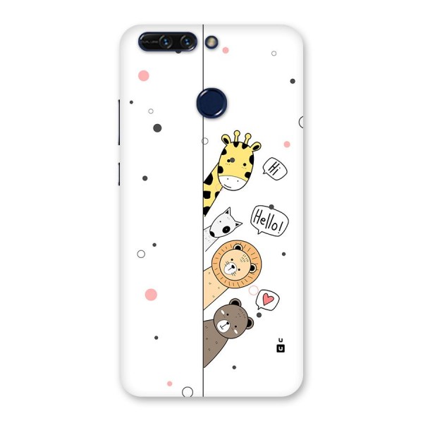 Animal Greetings Back Case for Honor 8 Pro