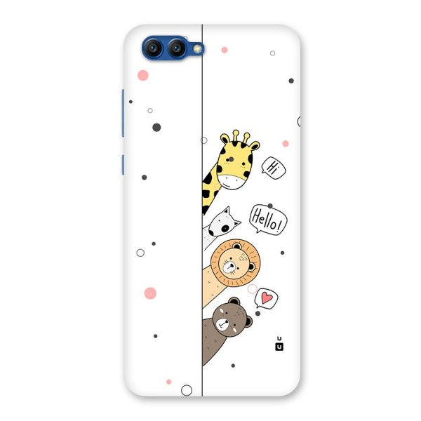 Animal Greetings Back Case for Honor View 10
