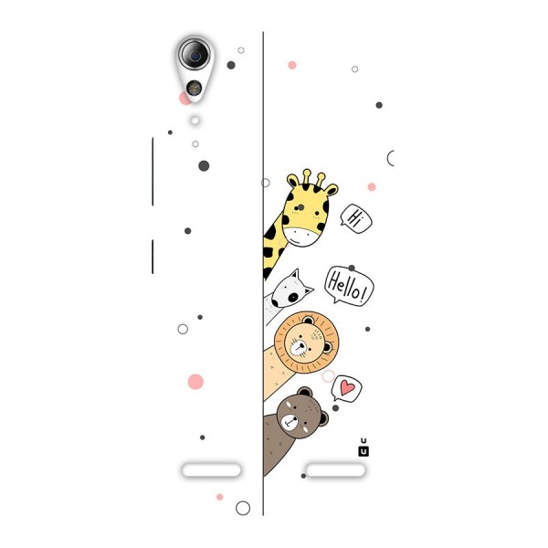 Animal Greetings Back Case for Lenovo A6000