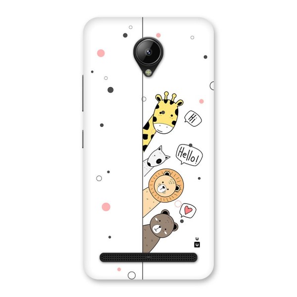 Animal Greetings Back Case for Lenovo C2