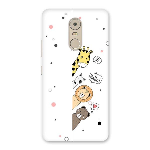 Animal Greetings Back Case for Lenovo K6 Note