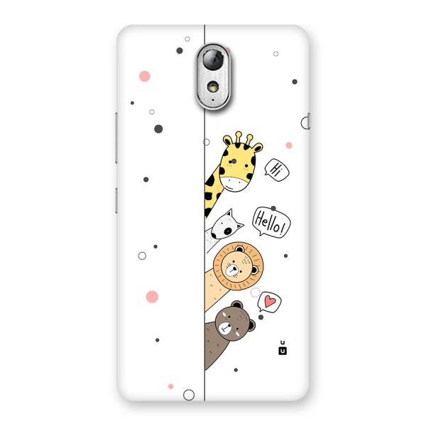 Animal Greetings Back Case for Lenovo Vibe P1M