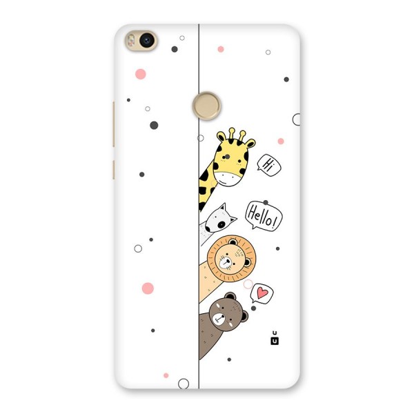 Animal Greetings Back Case for Mi Max 2