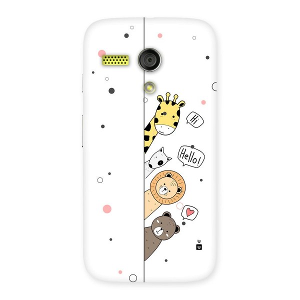 Animal Greetings Back Case for Moto G