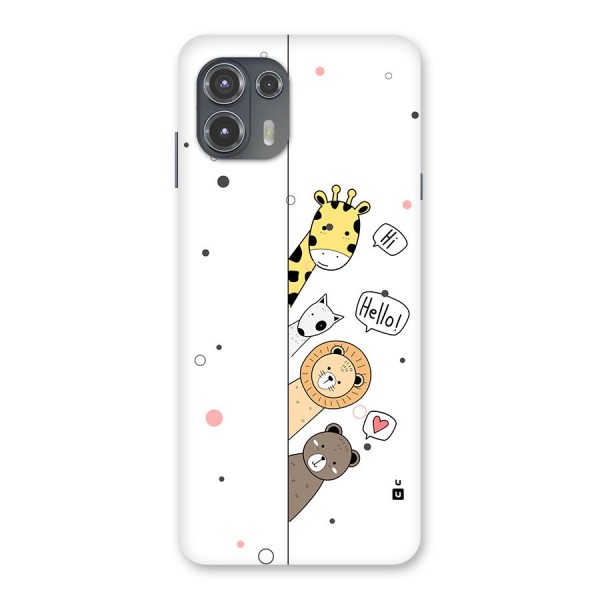 Animal Greetings Back Case for Motorola Edge 20 Fusion