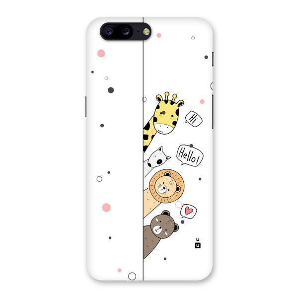 Animal Greetings Back Case for OnePlus 5