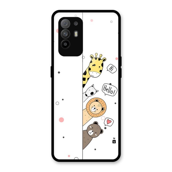 Animal Greetings Back Case for Oppo F19 Pro Plus 5G
