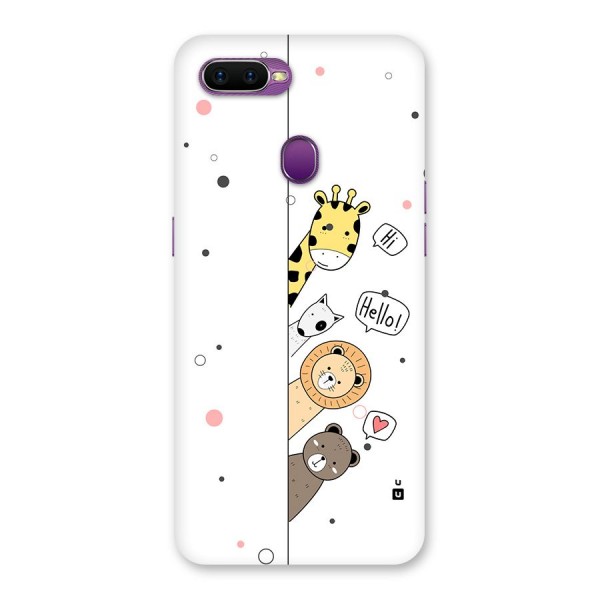 Animal Greetings Back Case for Oppo F9