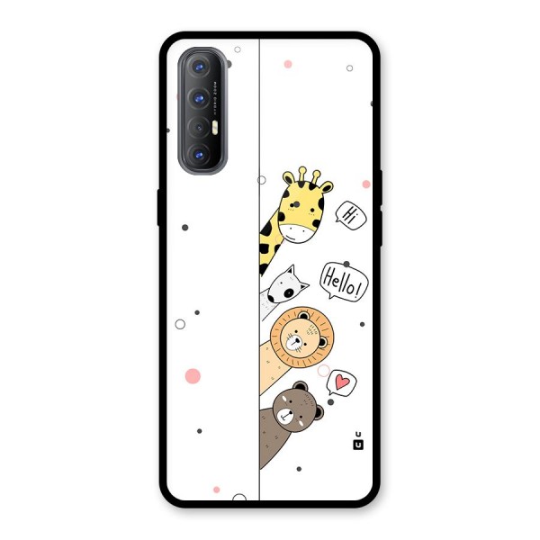 Animal Greetings Back Case for Oppo Reno3 Pro
