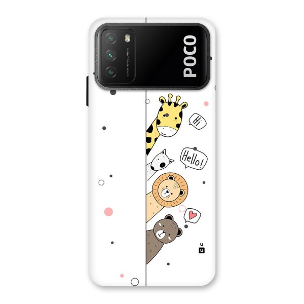 Animal Greetings Back Case for Poco M3