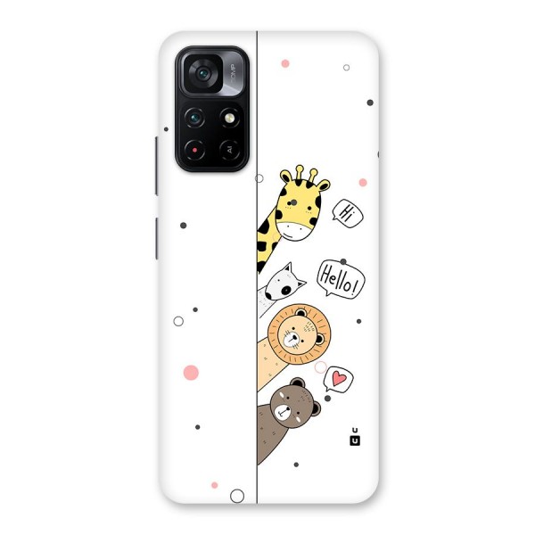 Animal Greetings Back Case for Poco M4 Pro 5G