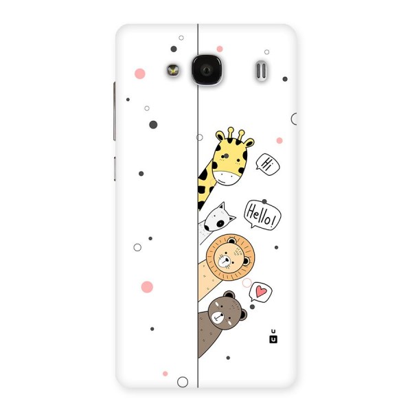 Animal Greetings Back Case for Redmi 2