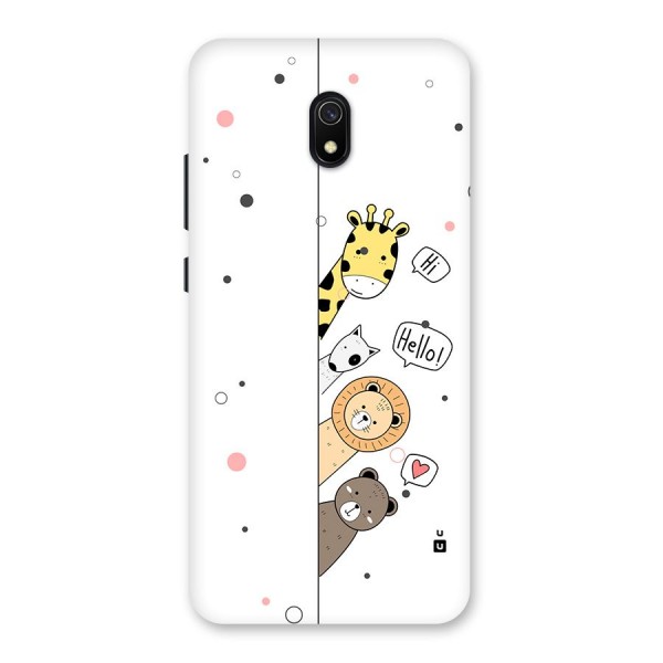 Animal Greetings Back Case for Redmi 8A