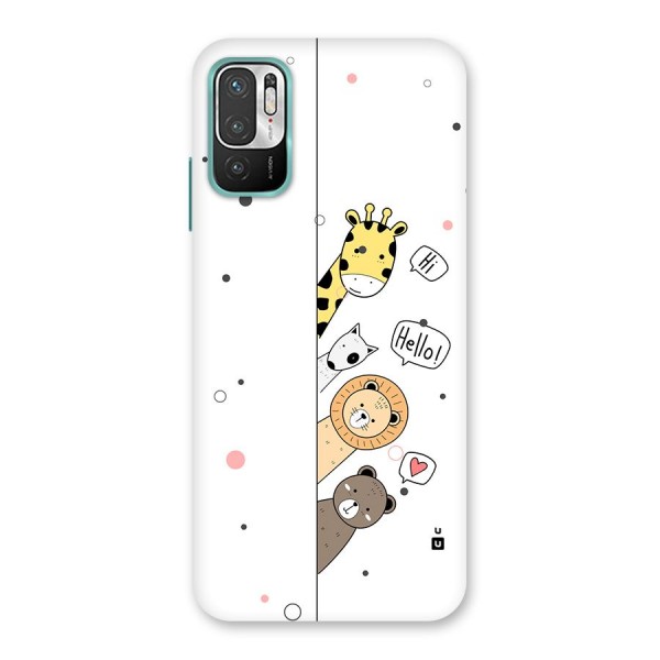 Animal Greetings Back Case for Redmi Note 10T 5G