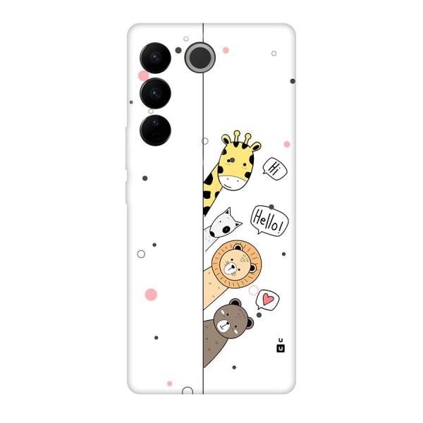 Animal Greetings Back Case for Vivo V27