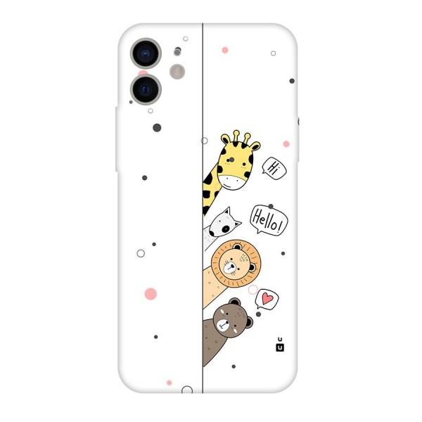 Animal Greetings Back Case for iPhone 11
