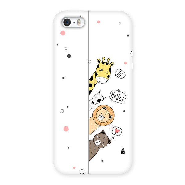 Animal Greetings Back Case for iPhone SE 2016