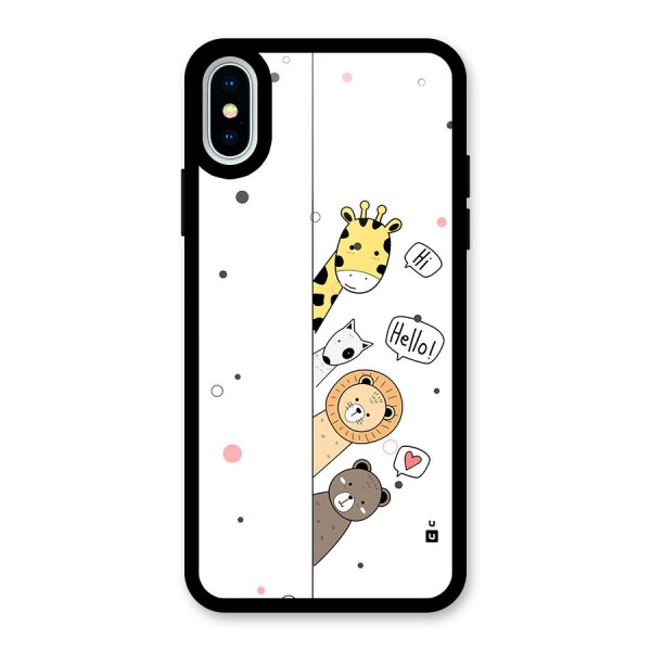 Animal Greetings Back Case for iPhone X