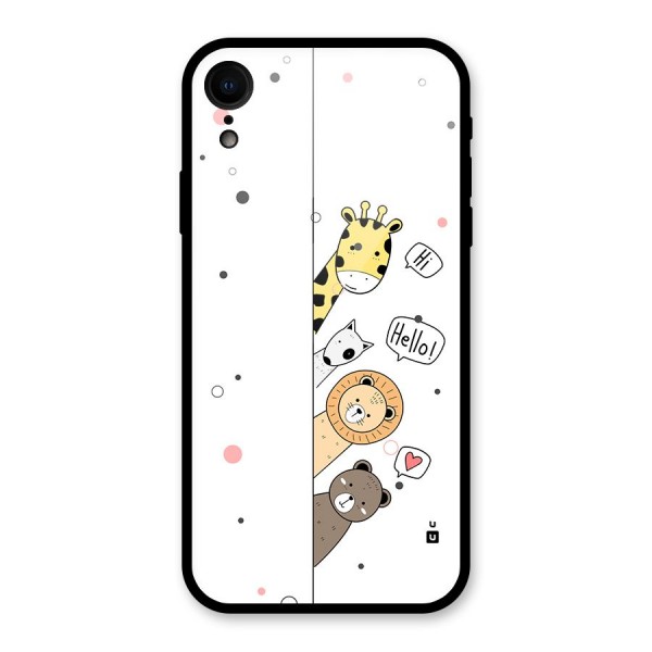 Animal Greetings Back Case for iPhone XR