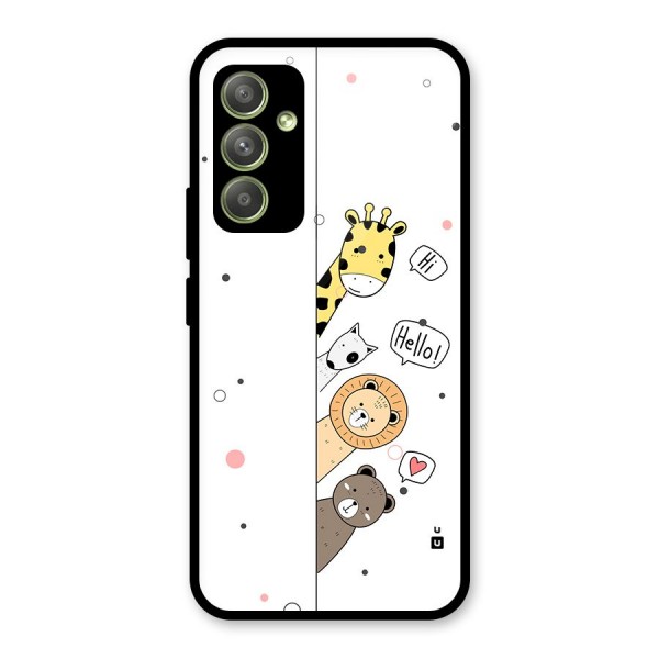 Animal Greetings Glass Back Case for Galaxy A54
