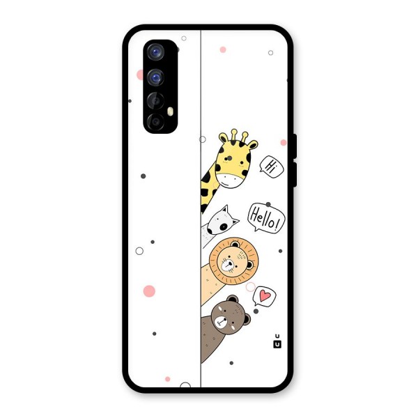 Animal Greetings Glass Back Case for Realme Narzo 20 Pro