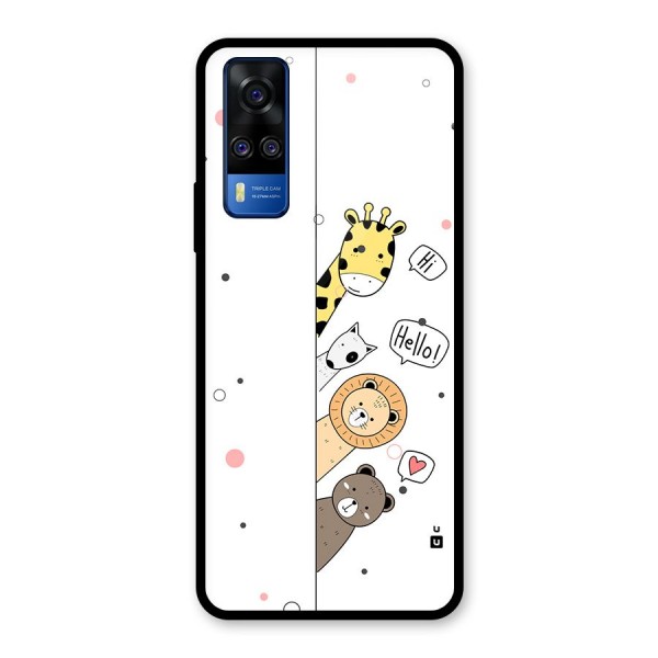 Animal Greetings Glass Back Case for Vivo Y51A
