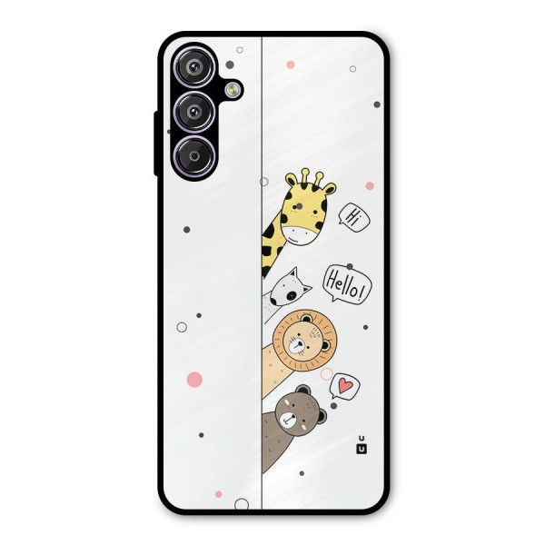 Animal Greetings Metal Back Case for Galaxy F15