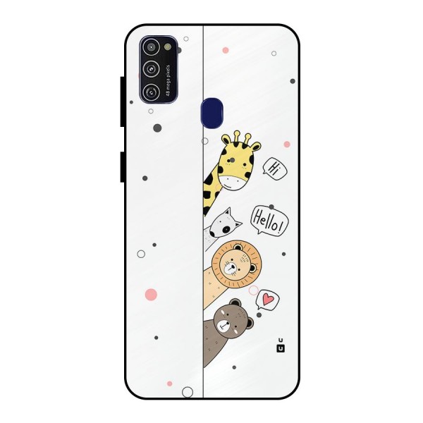Animal Greetings Metal Back Case for Galaxy M30s