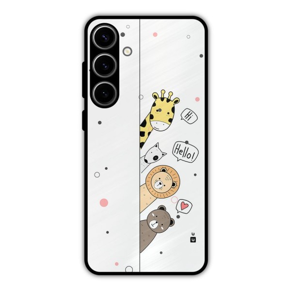 Animal Greetings Metal Back Case for Galaxy S24 Plus