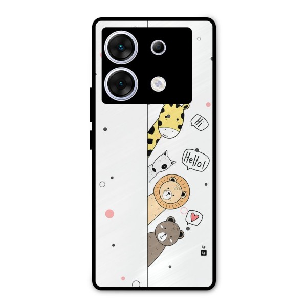 Animal Greetings Metal Back Case for Infinix Zero 30 5G