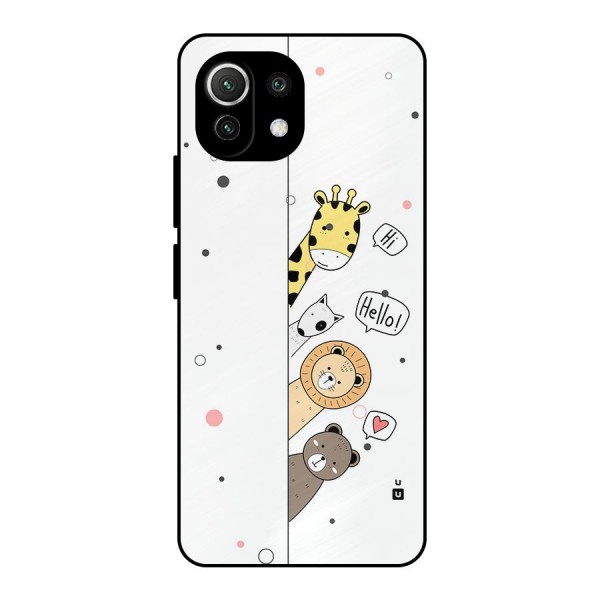 Animal Greetings Metal Back Case for Mi 11 Lite NE 5G