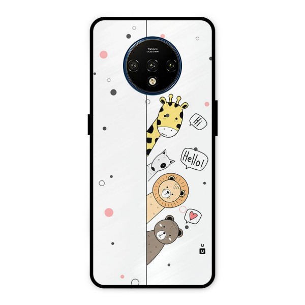 Animal Greetings Metal Back Case for OnePlus 7T