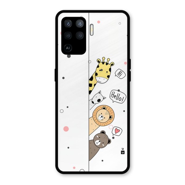 Animal Greetings Metal Back Case for Oppo F19 Pro