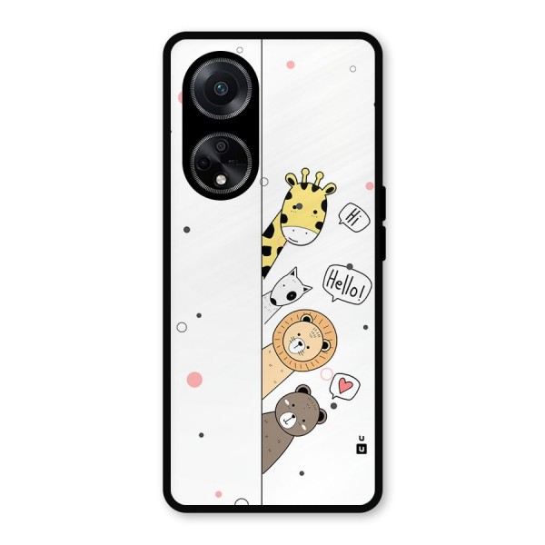 Animal Greetings Metal Back Case for Oppo F23