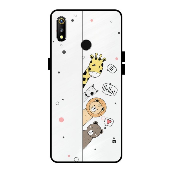 Animal Greetings Metal Back Case for Realme 3