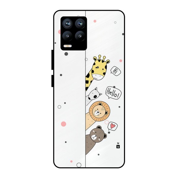 Animal Greetings Metal Back Case for Realme 8 Pro