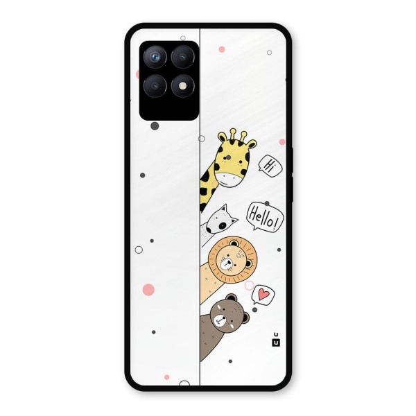 Animal Greetings Metal Back Case for Realme 8i